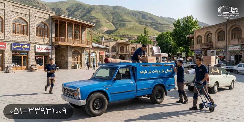 نیسان بار و وانت بار طرقبه